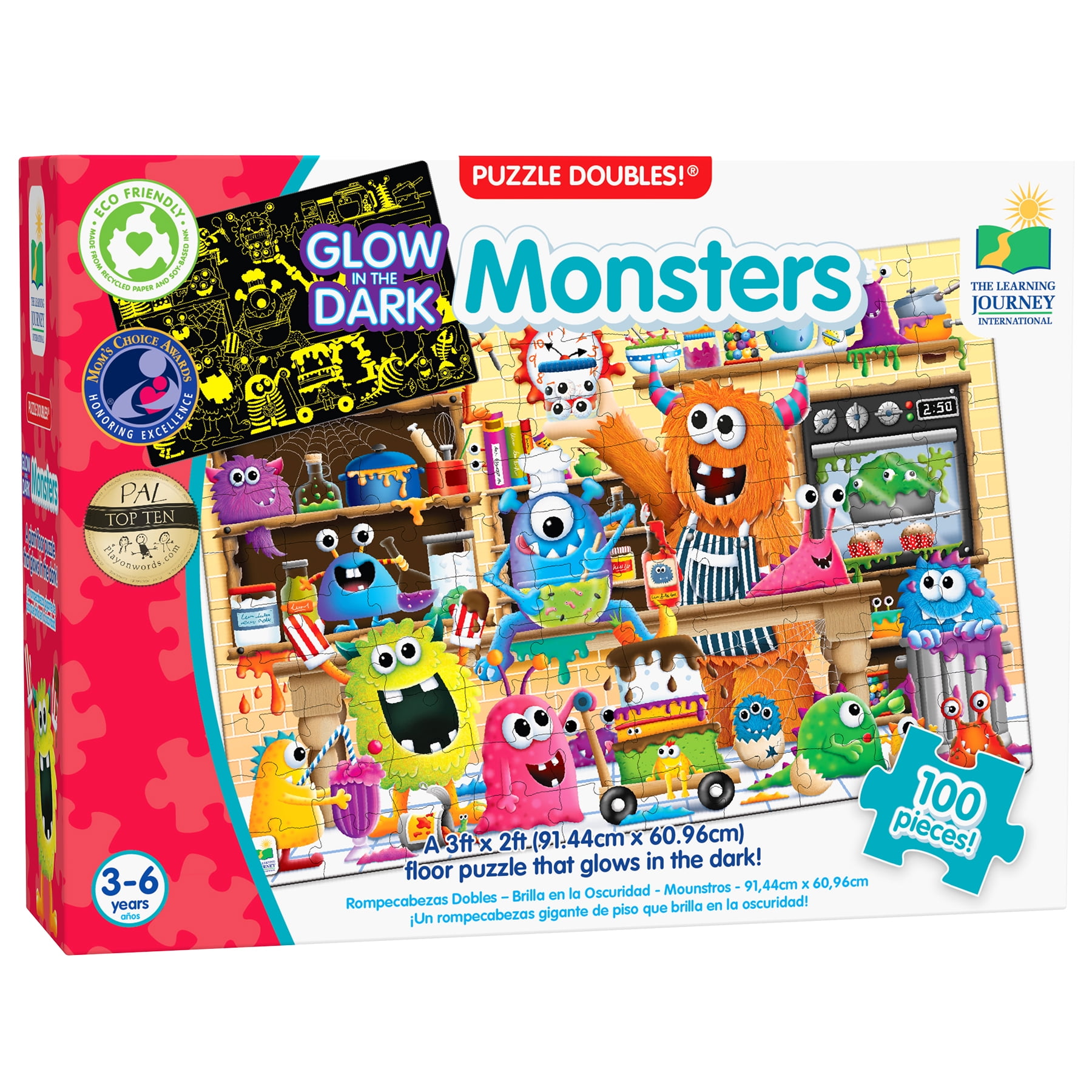 The Learning Journey Puzzle Doubles! - Glow in the Dark Monsters