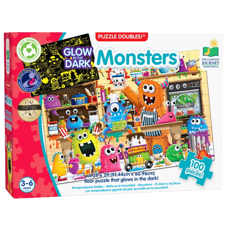 The Learning Journey Puzzle Doubles! - Glow in the Dark Monsters