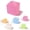 5PCS, variant on Colorful ICE Squeeze Toys, Slow Rising Fidget Balls for Stress Relief, Soft TPR Sensory Squishies for Adults Teens Office Home