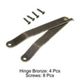 thumbnail image 3 of 4pcs Lid Folding Support Hinges Lid Stay Hinge Bronze(Folded L 3.8"/97mm, Plate W 0.4"/11mm), 3 of 5