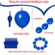 thumbnail image 3 of Globos de látex ADIDO EVA azules, 30 cm, 80 unidades, para fiestas, 3 of 9