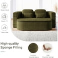 thumbnail image 4 of 75" Convertible Folding Sofa Bed,Full Size Sleeper Sofa with Blanket,Modern Chenille Fabric Floor & Futon Loveseat Couch,Memory Foam Folding Mattress Sleeper for Living Room, 4 of 7