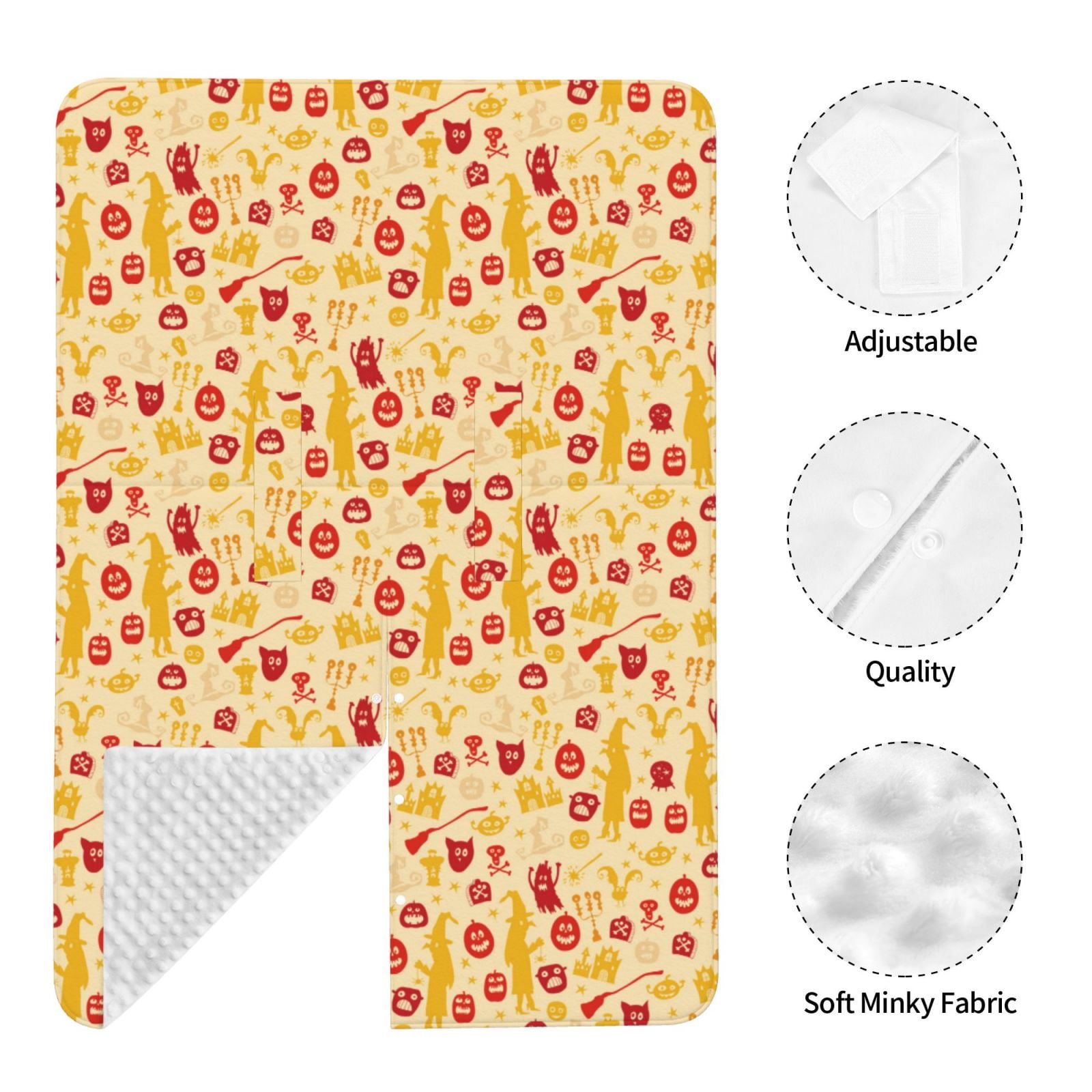 Naloa Halloween Elements Baby Car Seat Cover, Breathable Baby Carrier Cover, Multiuse Baby Carrier Cover & Nursing Breastfeeding Cover