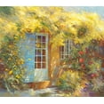 thumbnail image 2 of Messely, Johan 29x26 Black Ornate Wood Framed with Double Matting Museum Art Print Titled - Petit paradis, 2 of 4