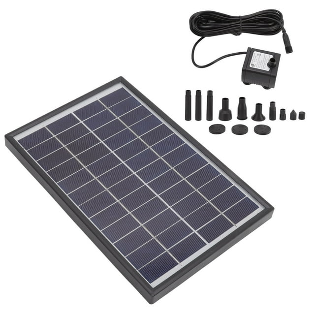 Bomba de fuente solar ANGGREK bomba de agua solar negra para piscinas