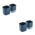 thumbnail image 1 of Toystoory Portalápices Caja de almacenamiento de cepillo de escritorio desmontable Maceta de decoración de plástico para oficina en casa azul 2piezas Toystoory CBP177427, 1 of 1