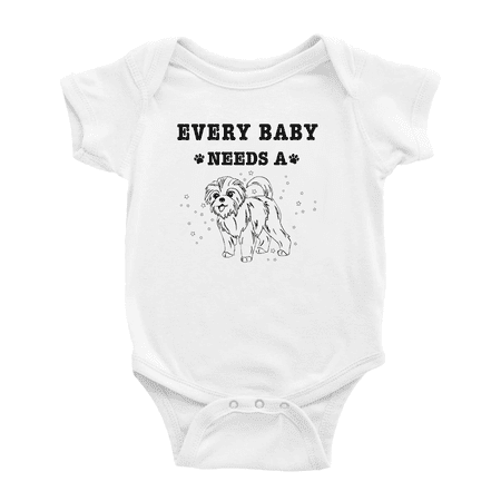 

Every Baby Needs A Affenpinscher Dog Cute Baby Jumpsuits For Boy Girl 0-3 Months