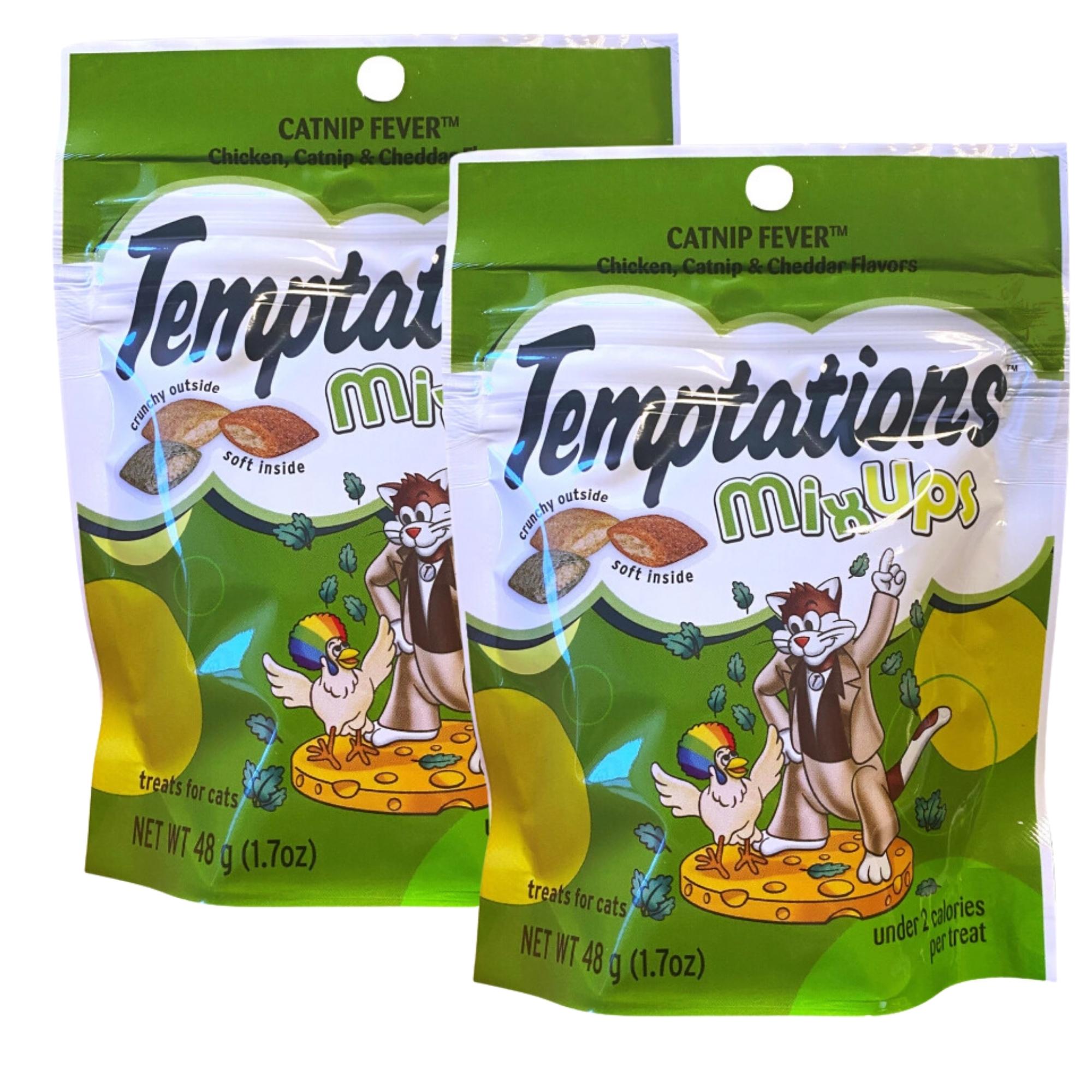 Temptations Catnip Fever Mixed Up Cat Treats 1.7oz Bags Crunchy Soft