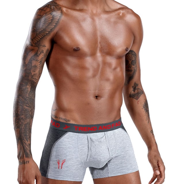 Pitauce Mens Boxer Briefs - Cool Modal Underwear Boxers with Functional Fly Pouch Stretch Performance Quick Dry Sports Underpants