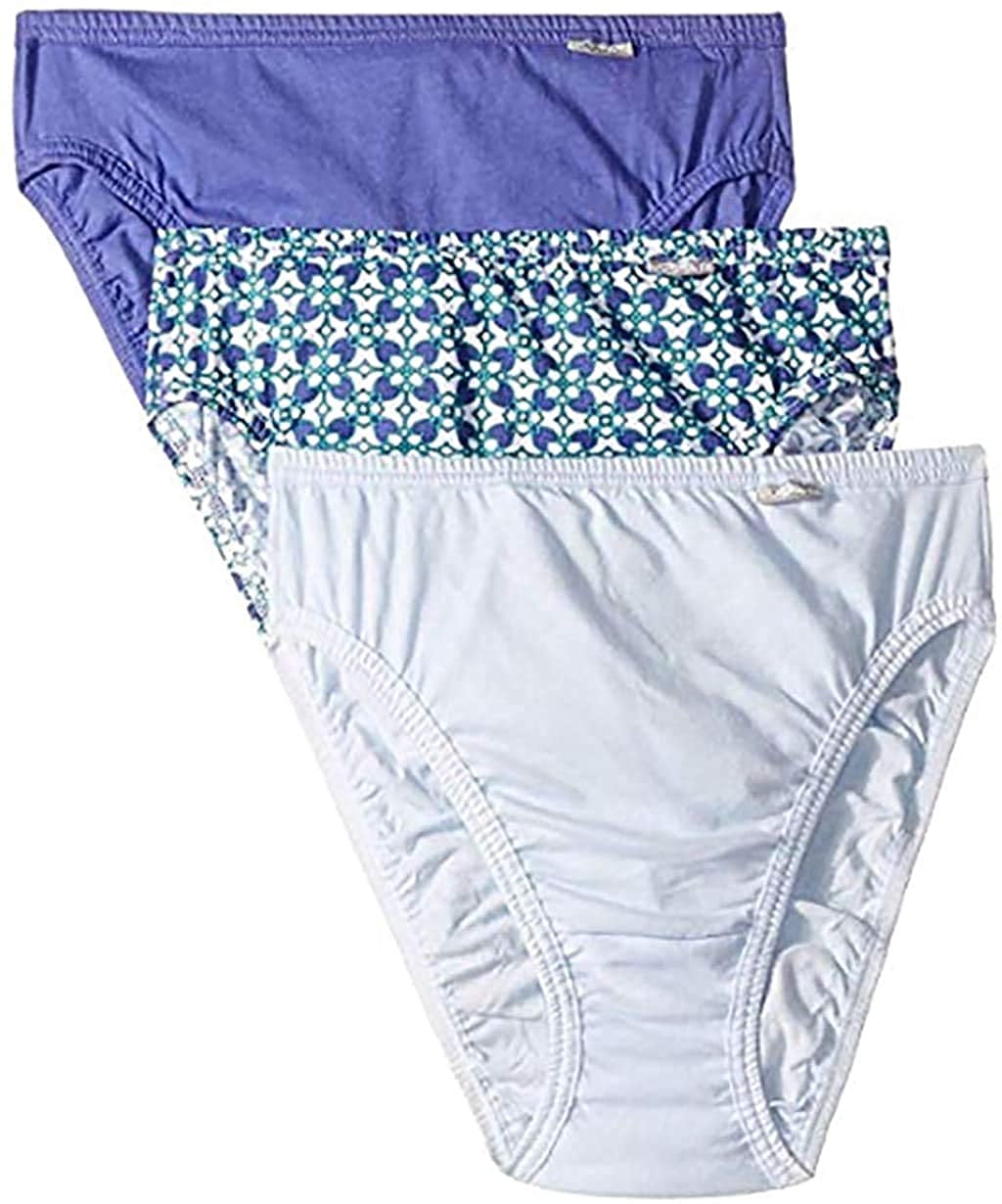 Jockey Women's Underwear Plus Size Elance French Cut 3 Pack (Dreamy
