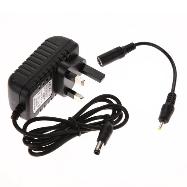 Adaptador 5.5x2.5MM 2.5X0.7MM Cargador AC 100-240V Convertidor DC + 6V 1A Enchufe UK FLhrweasw El nuevo