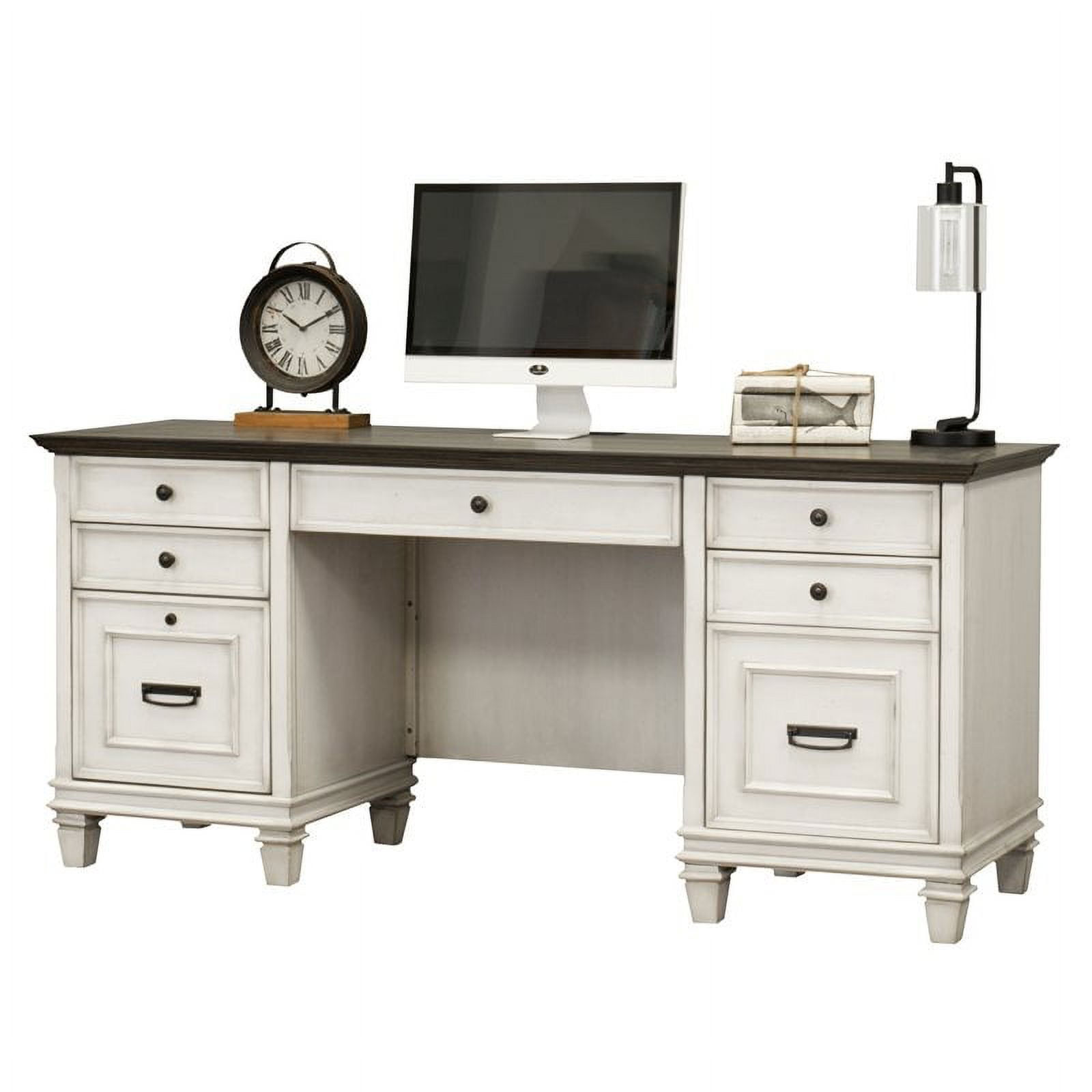 Belmont Desk | Small Pedestal Desks in Home Office Furniture and Decor