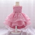thumbnail image 2 of Vestido de bebé, regalo de cumpleaños para bebé, vestido de niña bordado con cola, vestido con lavado lunar, 2 of 6