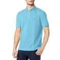 thumbnail image 1 of Polo Tommy Hilfiger de manga corta de algodón piqué azul, 1 of 6