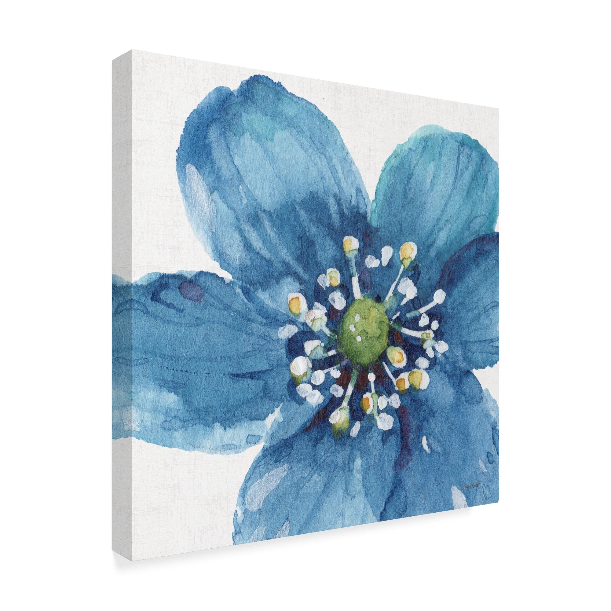 Trademark Fine Art 'Blue and Green Garden V' Canvas Art by Lisa Audit