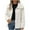 Beige, variant on Bowake Women's Fuzzy Jackets Loose Buttons Down Collared Fleece Coat Winter Solid Color Warm Outerwear