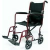Karman Healthcare LT-2019-BD Transport Wheelchair-Burgundy