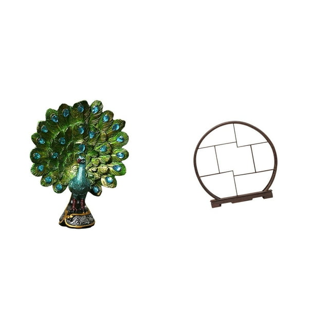 Elegante Soporte Para Escultura De Pavo Real, Ideal Para Dormitorio, Oficina, Sala De Estar, Estantería, Organizador De Decoración Del Hogar, Estilo Antiguo.