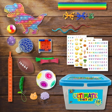 Fidget Fun 26 Piece Blue Ultimate Fidget Set