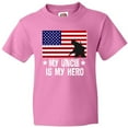 thumbnail image 3 of Inktastic Military Uncle is my Hero US Flag Youth T-Shirt, 3 of 5