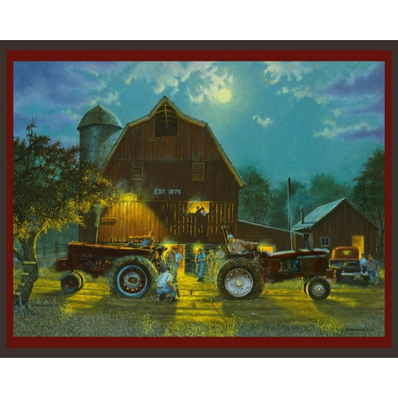 Farm "The Rematch" Panel Cotton Fabric