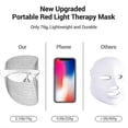 thumbnail image 3 of 7 Colors Led Light Therapy Mask, Red & Blue Light Therapy For Face, Light Mask For Skin Care, Portable Rechargeable Safety Automatic-timer Control, 3 of 4