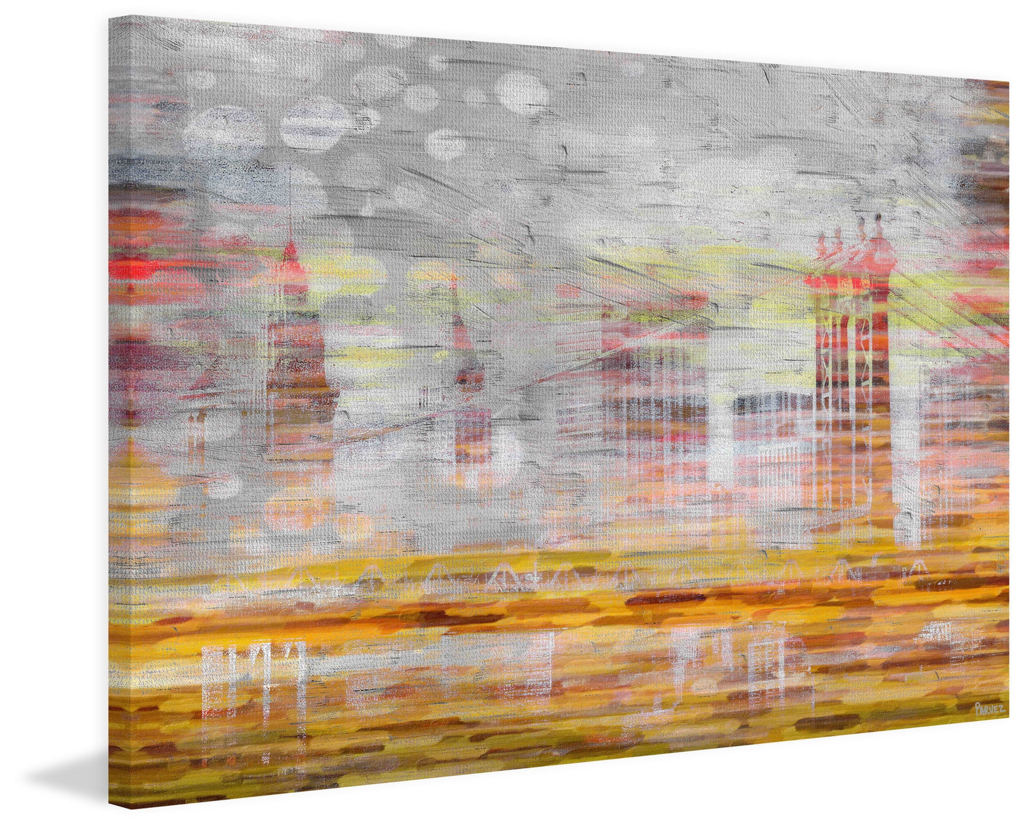 Parvez Taj "Hidden Buildings" Print on Canvas