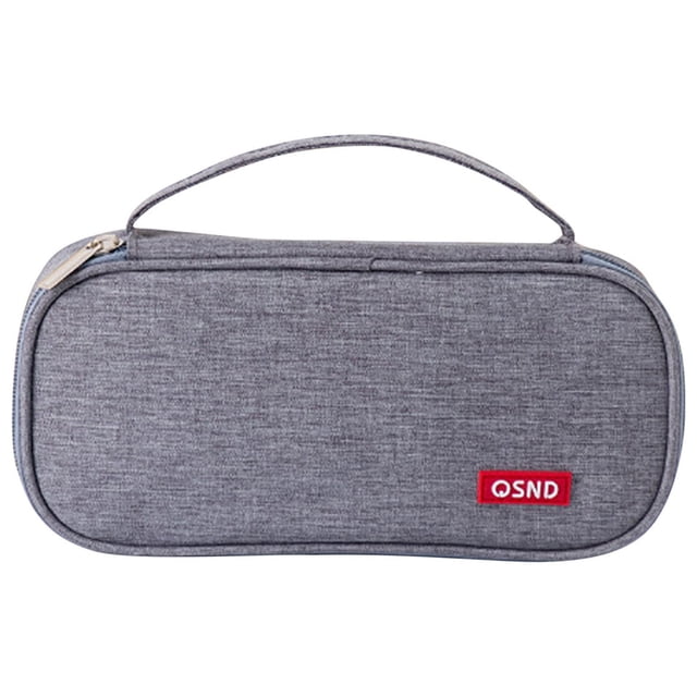 TopLLC Large Capacity Pencil Pouch, Oxford Cloth Double Layer Pencil Case with Zipper and Compartments, Portable Stationery Storage Bag with Handle, Simplicity Travel Makeup Bag for Students Girls