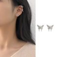 thumbnail image 3 of Set De aretes Simples De mariposa con clip De Borla, 3 of 4