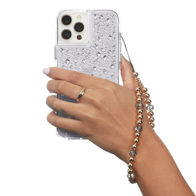 Case-Mate Phone Strap Beaded Wristlet - White Marble
