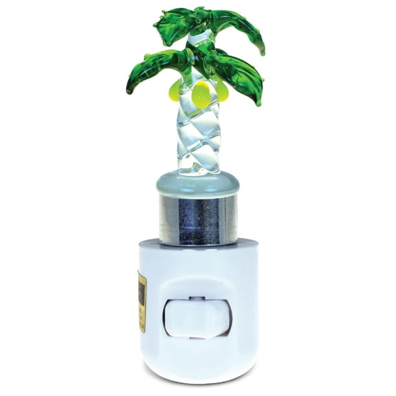 LED Glass Art Night Light Palm Tree