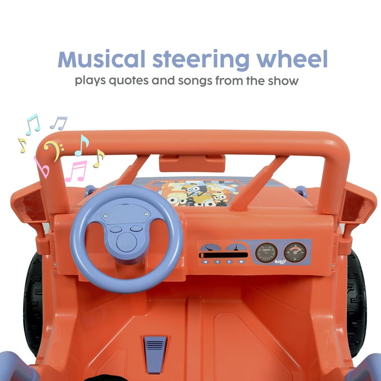 12V Bluey 4-Wheeler Ride-on, Battery Powered Car for Kids