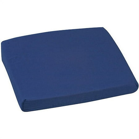 DMI Sloping Back Seat Cushion, Poly/Cotton Cover, Navy, 16" x 18" x 2" - 4"
