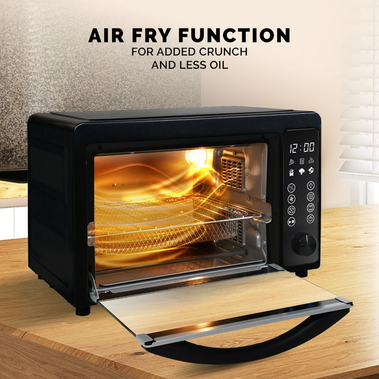 Kalorik 22 Quart Air Fryer Toaster Oven AFO 46129 BK, Color: Black