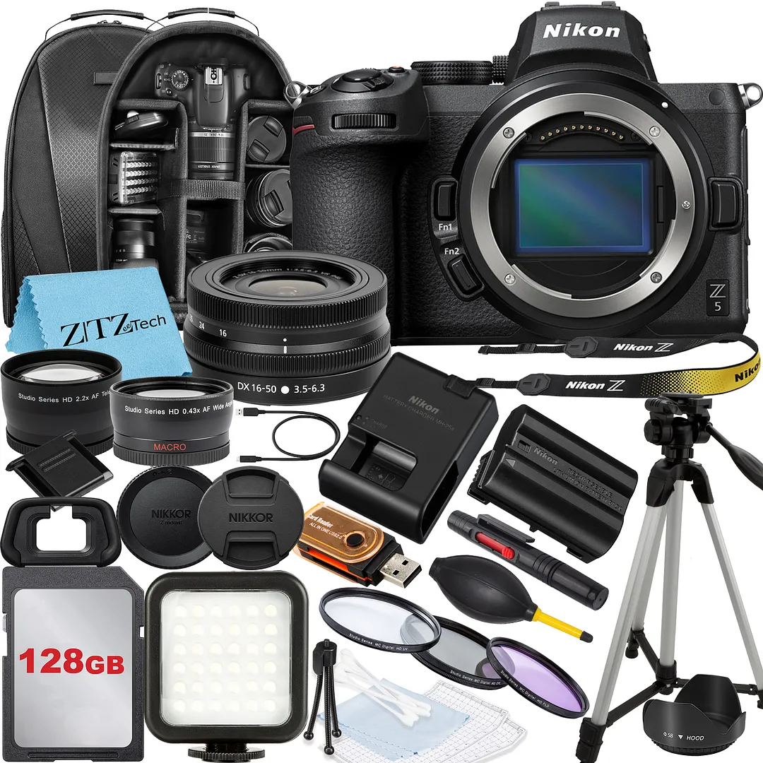 Nikon D3500 DSLR Camera Bundle: 18-55mm Lens, 35mm f/1.8 G Lens, 3