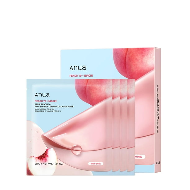 Mascarilla facial nocturna ANUA Peach 70 Niacina, colágeno iluminador
