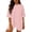 Pink, variant on 2 Piece Sets for Women Oversized Round Neck Short Sleeve Top Biker Outfits Summer Vacation Slim Pant Suit Fashion Dot Pattern Womens Lonugewear Set M