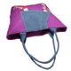 thumbnail image 3 of bolso de almacenamiento plegable reutilizable bolsa de mano bolso de compras bolsos de compras púrpura Sunnimix Totalizador de la compra de la lona, 3 of 8