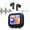 Black, variant on Wireless Earbuds ANC Active Noise Cancelling Headphones Full Color Smart LCD Touch Screen In Ear Bluetooth Earphones 13mm Driver