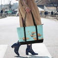 thumbnail image 4 of FORMRS Canvas Laptop Tote Bag for Women with 15.6" Computer Compartments Shoulder Handbag, Capybara Splash, 4 of 7