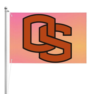 Oregon State Text Logo Flag Double Sided Flag 2x3ft For Home/Company/Indoor Outdoor Decoration Flags