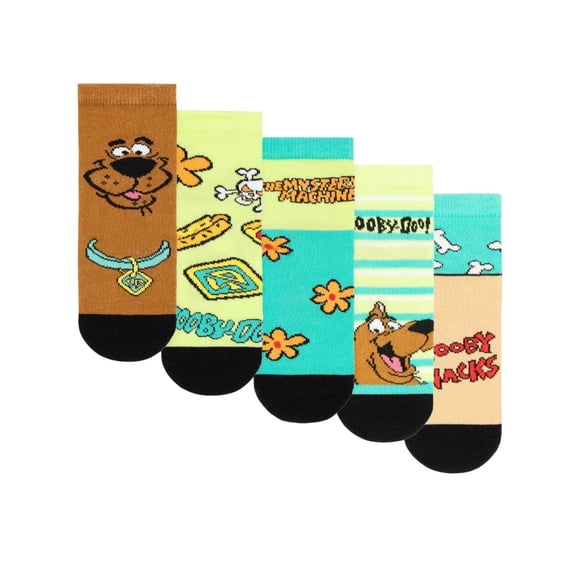 Scooby Doo Chaussettes Mi-Mollet pour Garçons/filles à Motif (Lot de 5)