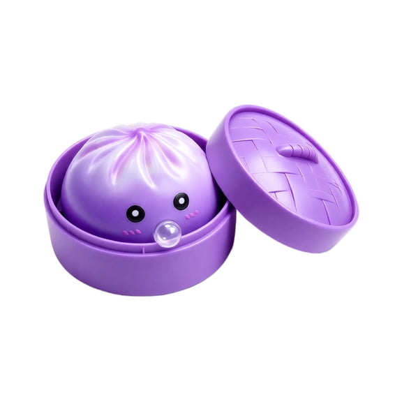 Halloween Mini Dumpling Squishy Mystery Box, Mystery Squishy Dumpling, Glitter Stress Relief Squeeze Balls with Steamer Box, Mystery Surprise Fidget Halloween Toys for Kids