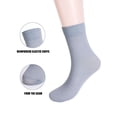 thumbnail image 4 of Luxtrada 10 Pairs Mens Sheer Ankle Quater Socks for Men Business/Casual Breathable Fresh Cool Soft Thin Sock (Gray), 4 of 8