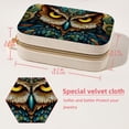 thumbnail image 5 of Owl Velvet Portable Travel Organizer Box with Removable Compartment - Display Case Included - Ideal Gift, 5 of 7