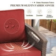 thumbnail image 2 of Opohoro 4-Piece Outdoor Wicker Conversation Set with Swivel Rocking Chairs and Cushions for Patio Porch Garden, 2 of 9