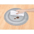 thumbnail image 3 of Unique Bargains Set of 6 Round Placemats for Kitchen Dining Table Decor Gray, 3 of 7