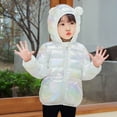 thumbnail image 4 of Futezty Toddler Girls Fall Winter Clothes with Hood Quilted Jackets Long Sleeve Cute Zip up Coats, 4 of 4