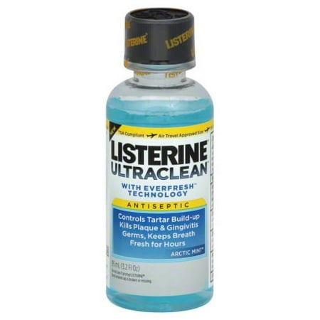 Listerine Ultra Clean Antiseptic Arctic Mint Mouthwash - 3.2 Oz, 6 Pack