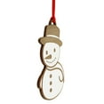 thumbnail image 2 of PinMart's White Wood Snowman Ornament With Gift Box, 2 of 3